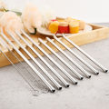 20Pcs 304 Stainless Steel Drinking Straw High Quality Straw Set Eco-friendly Reusable Metal Straws Set Party Juice Bar Accessory. 