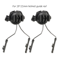 Tactical Helmet Accessories  Airsoft Headset Holder Helmet Rail Adapter Hunting Shooting Headset Bracket. 