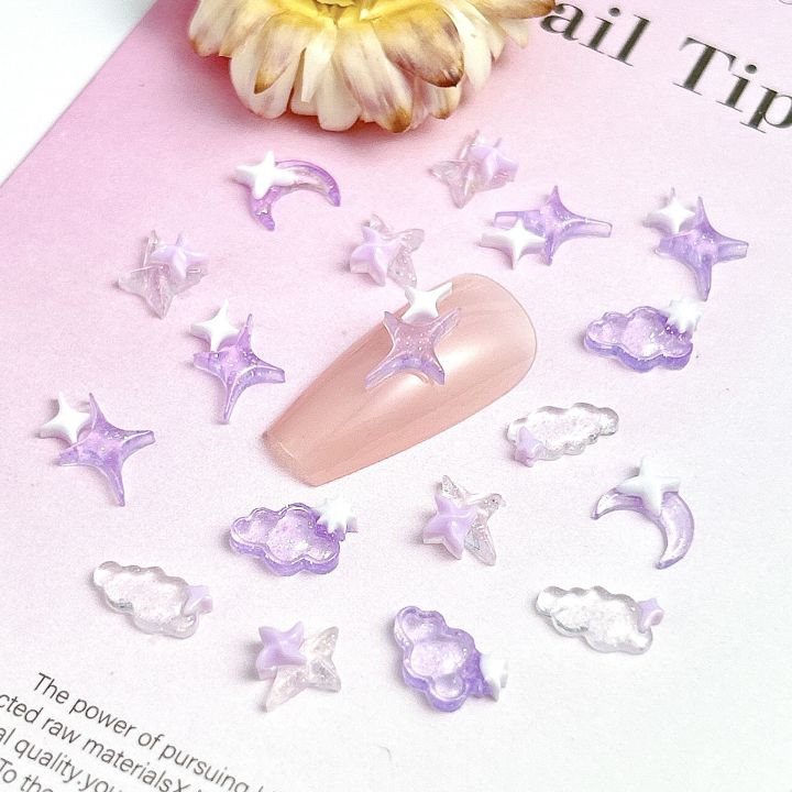 50PCS%20Transparent%20Resin%20Moon%20Cloud%20Nail%20Art%20Charms%20with%20White%20Purple%20Sparkling%20Four-pointed%20Star%20Nail%20Decoration%20DIY%20Nail%20Crafts%20-%20Image%204