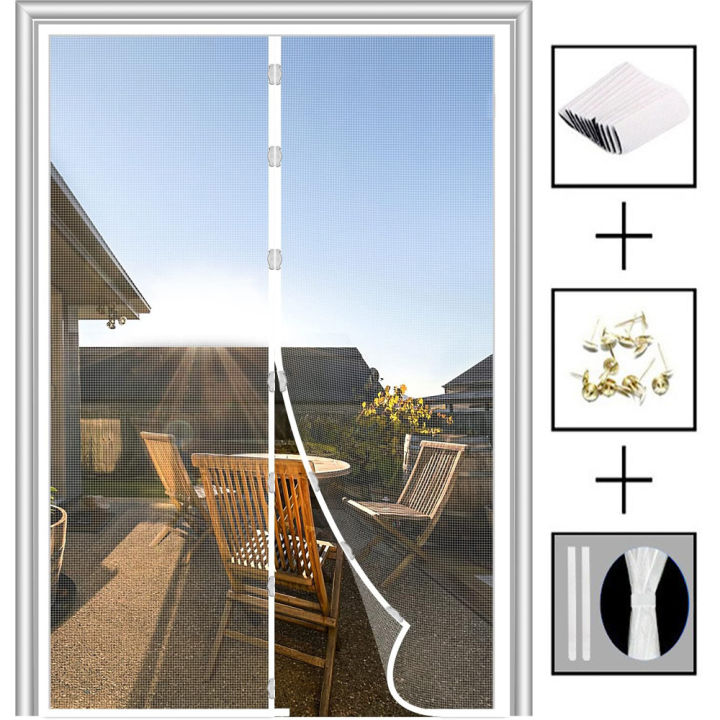 Magnetic%20Screen%20Door%20Curtain%20Anti%20Mosquito%20Insect%20Fly%20Bug%20Polyester%20Soft%20Door%20Curtain%20Easy%20Installation%20Auto-Close%20Door%20Mesh%20-%20Image%203