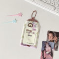 Cute Graffiti Card Holder Bus Card Transparent PVC  Photocard Case Student School Meal Card Protector. 