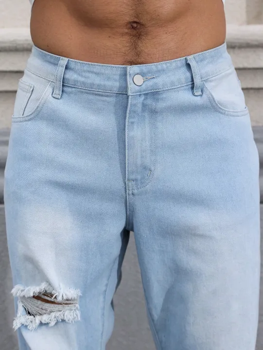 Men's%20Light%20Blue%20Ripped%20Jeans%20for%20Spring%20and%20Autumn.%20Casual%20Denim%20Trousers.%20Street%20Ripped%20Daily%20Casual%20-%20Image%205