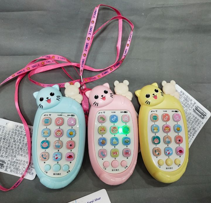Baby Cell Phone Toy with Music and Light for Learning and Early Education