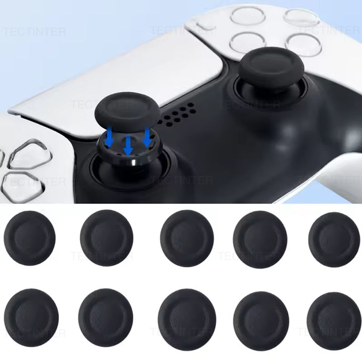 Plastic Non-slip Thumb Grip Caps,Wearproof Joystick Covers for PS4 PS5 Controller,Game Repair Spare Accessories