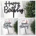 3pcs Plastic Happy Birthday Cake Topper. 