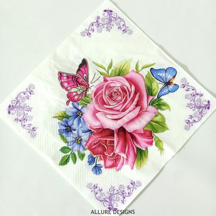2 x Decoupage Paper Napkins for Decoupage and furniture art