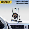 Essager Magnetic Wireless Charger Car Phone Holder 15W Fast Charging Easy Paste Mount Stand For Magsafe iPhone 15 14 13 Pro Max.