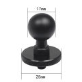 17mm Ball Head Adapter Clip Mount for Action Camera 17mm Ballhead Converter to 1/4 Screw Head For Double Socket.