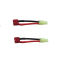 2Pcs 14awg/18awg  4cm Deans T Plug Male Female to Tamiya  EC2 Mini Tamiya Male Female Connector Adaptor Plug for Rc Battery ESC. 