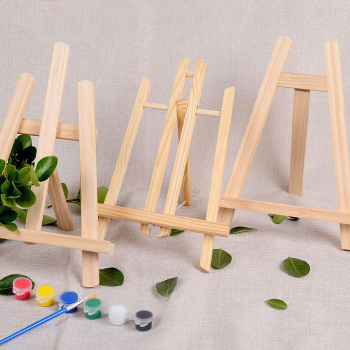 Oil Painting Stand Flat Stand Wooden Tripod Trapezoidal Easel Art ...