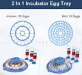8/18/26/52 Eggs Automatic Intelligent incubator Ac/dc With extra parrots tray gift with all models. 