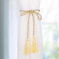 4PC Window Curtain Tassels Tiebacks Tie rope Curtain Clip-on Tie Backs Holdback Tieback Holder Hanging ball Accessories. 