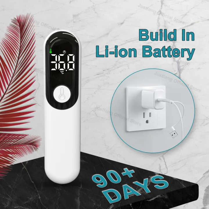 JUSTLANG%20Rechargeable%20Thermometer%20LED%20Forehead%20Digital%20Infrared%20Medical%20Thermometer%20Body%20Temperature%20Fever%20for%20Baby%20Adult%20-%20Image%205