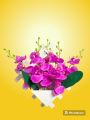 wall hanging flower and vase.