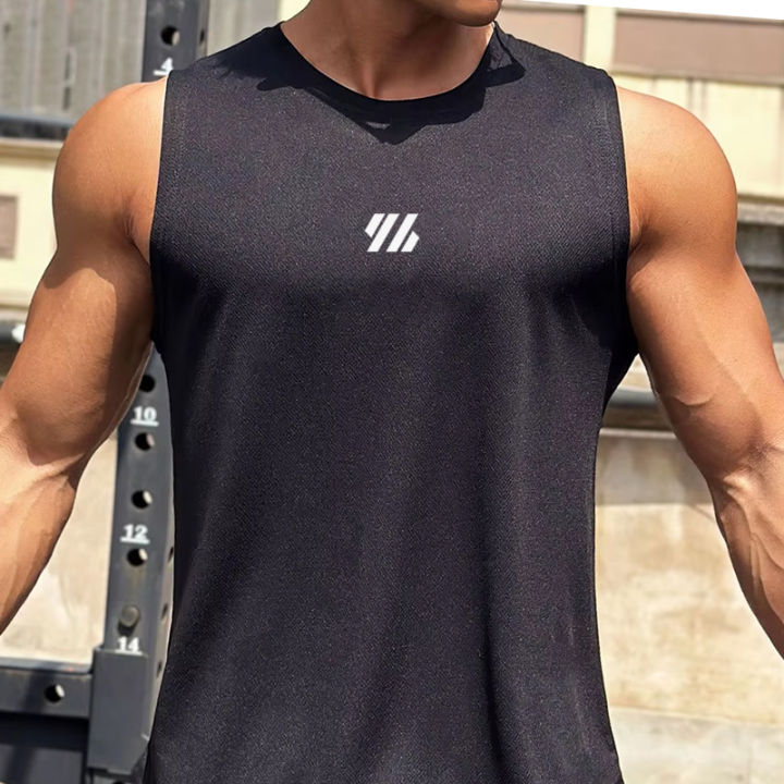 Summer%20Men's%20Sleeveless%20Fitness%20Vest%20Mesh%20Quick%20Dry%20Running%20Gym%20Sportswear%20Printed%20Mens%20Clothing%20for%20Fitness%20And%20Running%20-%20Image%203