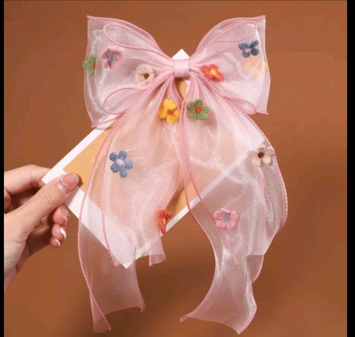 1%20pcs%20hair%20rainbow%20bow%20girls%20hair%20accessory%20with%20golden%20chain%20and%20pearls%20-%20cute%20and%20fancy%20girls%20hair%20clip%20catcher%20-%20Image%208