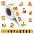 Garfield Pooky Nemo Odie Irene Cute Two-Dimensional Curly Stickers Notebook Scooter Decoration Graffiti Stickers Holiday. 