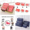 6 pcs Travel Storage Bag Set Luggage Divider Container Travel Suitcase Organizer Clothes Pouch Storage Case. 