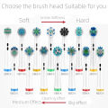 4PCS Dupont Bristle Electric Toothbrush Heads Whiten Teeth/Daily Clean/Precison Cleaning/Soft Care Teeth Function For Oral B. 