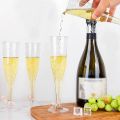 25pcs Disposable Plastic Champagne Flutes 5Oz Clear Glitter Champagne Cups Bar Wedding Party Wine Cups Crystal Wine Cocktail Cup. 