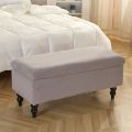 1PC Velvet Storage Stool Cover Stretch Ottoman Footrest Cover Soft Rectangle Piano Seat Slipcover Living Room Bedroom.