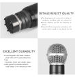 Wireless Microphone Handheld 4 Channel UHF Fixed Frequency Dynamic Microphone For Karaoke Wedding Party Band Church Performance. 