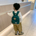 Cute Children's Kindergarten Backpack Boys And Girls Color Block Small Backpack Trendy Hot Sale Of The Season Double Shoulder Ba. 