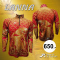 JK Thailand fishing shirts Lanna pattern UV protection 80-90% colors do not fall, dry quickly. 
