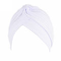 Stretchy Knot Twist Turban Bandanas Women Headscarf Bonnet Muslim Hijab Indian Hats Female Chemo Cap Adult Solid Color Head Wrap. 