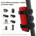 Portable Speaker Mount for Bike/Golf Cart/Boat Railing, Adjustable Speaker Holder for Most Bluetooth Wireless Speakers.