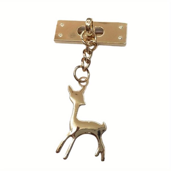 2Pcs%20Exquisite%20Metal%20Cute%20Deer%20Clasp%20Buckle%20Buckles%20Bag%20Purse%20Hat%20Decor%20With%20Tassel%20Hardware%20DIY%20Leather%20Craft%20Accessories%20-%20Image%203