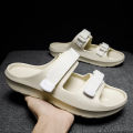 A Pair of Men's Slippers, Wear-Resistant, Sports, Soft-Soled, Comfortable, Outdoor Outer Wear, Men's Shoes, New Summer Shoes. 