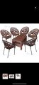 Pack of 4 Plastic Chairs with Double Shelf Table - Tree Chairs Garden indoor/outdoor tree chairs, & lawn Chairs. 