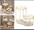 3 layers luxury cosmatics organizer tray and table tray for serving. 