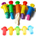 5Pcs/Pack Plasticine Mold Tools Kit Polymer Clay DIY Love Heart Stars Noodles Plasticine Tools Educational Toy For Kid.
