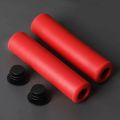 1Pair Silicone Cycling Bicycle Grips Outdoor MTB Mountain Bike Handlebar.