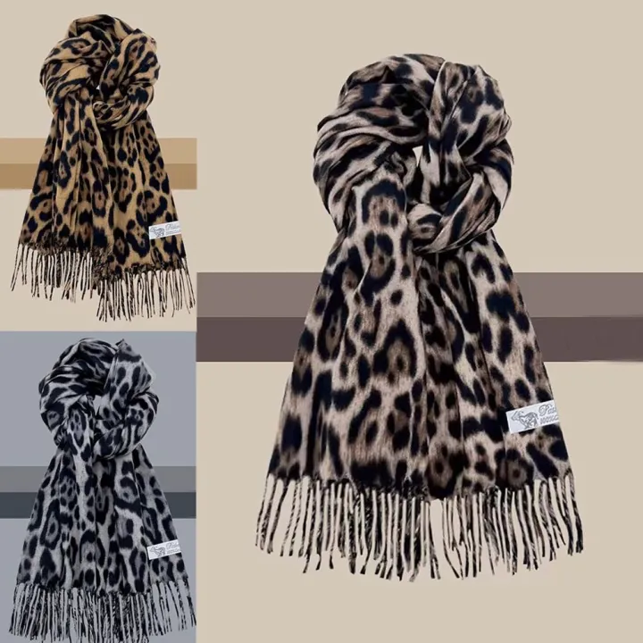 Fashion%20Leopard%20Tassels%20Shawl%20Imitation%20Cashmere%20Thickened%20Foulard%20Pashmina%20Hijabs%20Windproof%20Winter%20Warm%20Scarf%20Neck%20Warmer%20-%20Image%202