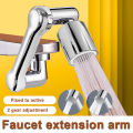 Universal 1080 °Swivel Robotic Arm Swivel Extension Faucet Aerator Kitchen Sink Faucet Extender Mixer Tap Nozzle Water Flow Mode. 