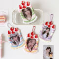 Girl Heart Cartoon Strawberry 3 Inch Pendant Card Holder  Photocard Display Subway Card Case. 