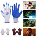 Nylon Rubber coated Safety Hand Gloves for Industrial , Household, Bike Riding Hand Gloves (1 Pair). 