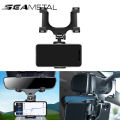 SEAMETAL Rearview Mirror Phone Holder for Car Free Rotation Adjustment Phone Mount Stable Gripper Smartphone Navigation Bracket. 