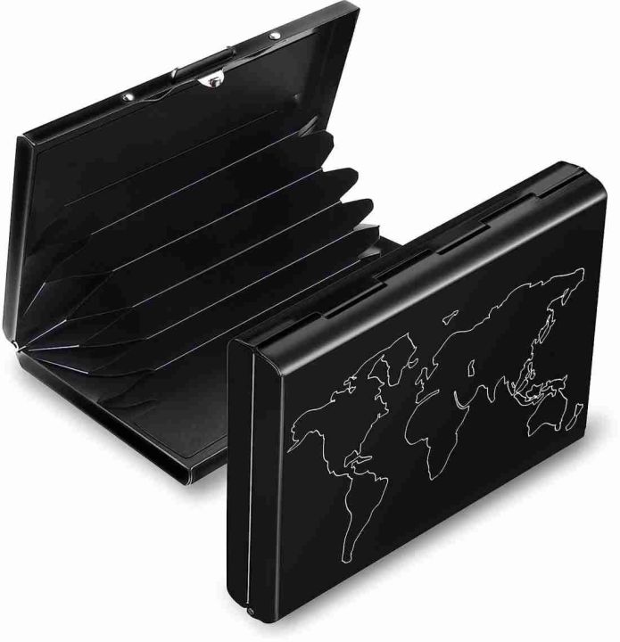 Storite Rifd Blocking Credit / Debit Metal Card Holder wallet