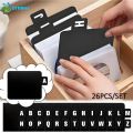 ●26pcs CD/DVD/Vinyl Record Organizer Dividers A-Z Alphabet File Storage Separator For Music Albums, Office, Home, Space-Saving. 