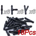18PCS Windscreen Washer Joiner Pipe Connector T Piece Straight 3 Way Y Piece Air Fuel Water Petrol Wiper Washer Nozzle Hose.