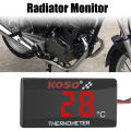 12V 0~120°C Monitor Motorcycle Thermometer Water Tank Retrofit Temperature Meter Indicator Warning With Sensors. 