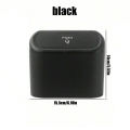 Car trash can with lid - 4 rolls of garbage bag, leak-proof, portable hanging trash can for vehicle organization. 