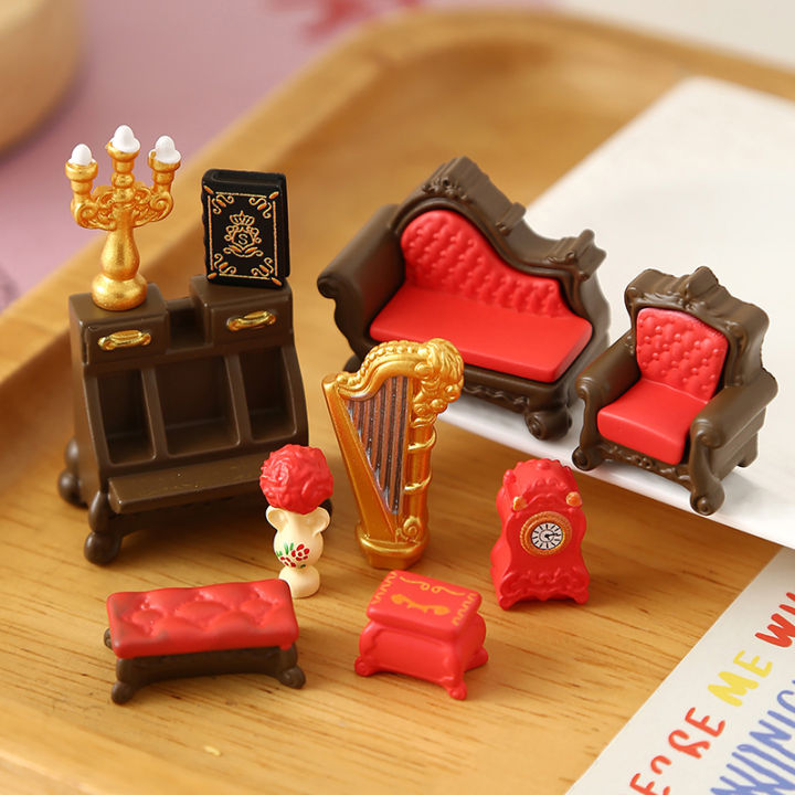 1/12%20Dollhouse%20Simulation%20Mini%20Furniture%20Model%20Dollhouse%20Living%20Room%20Scene%20Decoration%20Dolls%20House%20Ornament%20Pretend%20Play%20Toys%20-%20Image%202