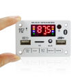 Bluetooth 5.0 MP3 WMA Decoder Board DC 12V Wireless Car Audio USB TF FM Radio Module Color Screen MP3 Player with Remote Control.