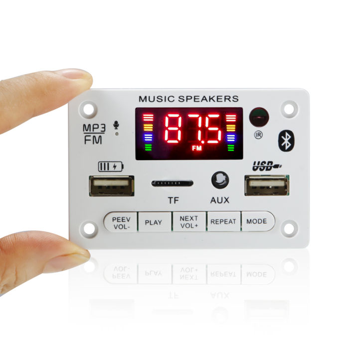 Bluetooth%205.0%20MP3%20WMA%20Decoder%20Board%20DC%2012V%20Wireless%20Car%20Audio%20USB%20TF%20FM%20Radio%20Module%20Color%20Screen%20MP3%20Player%20with%20Remote%20Control%20-%20Image%202