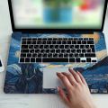 2 Pieces, Laptop Light Beige, Scratch Resistant, Self Adhesive Suitable for 12-15.6 Notebooks, Theme High Quality DIY Cut Design. 